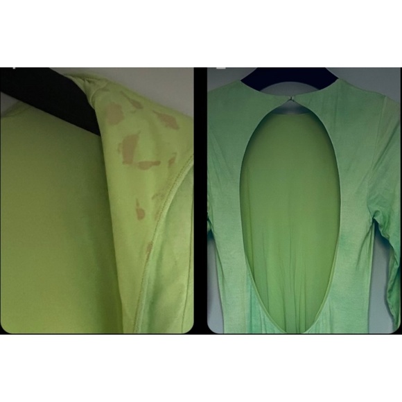 Alice + Olivia Delora Dream Life Sharp Green open-back maxi dress XS $595 - Picture 9 of 11